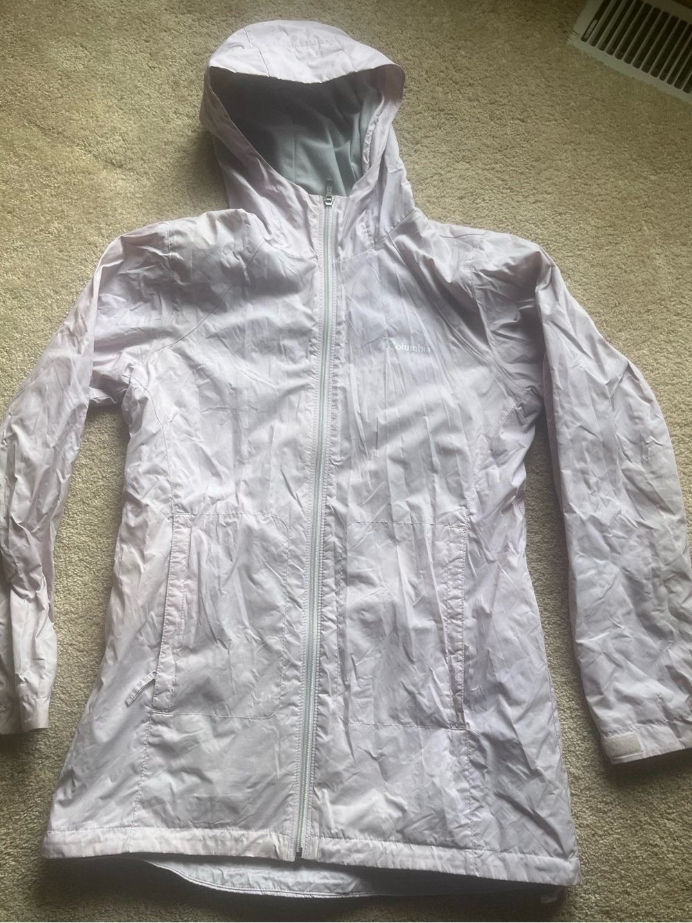 COLUMBIA ~ Womens Lightweight Jacket ~ Size Medium M ~ Lavender Lined
